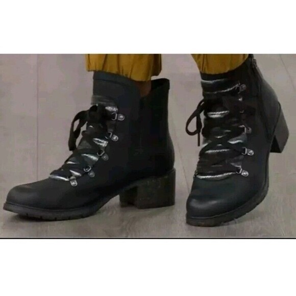 Aetrex Women's‎ Orthopedic Weatherproof Leather Lace-Up Boots Joleen Size 7.5-8 - Picture 3 of 10